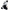 A plush toy shaped like a seated clown with a white head, black face details, black clothing, and beige skin-toned hands and feet, photographed on a plain white background.