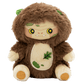 Plush toy with a brown and beige design on a white background