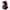 Plush toy with black and pink design on a white background