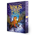 Wings of Fire: Special Edition book box by Tui T. Sutherland, featuring a vibrant illustration of an orange dragon on a snowy mountain path under a starry purple sky.