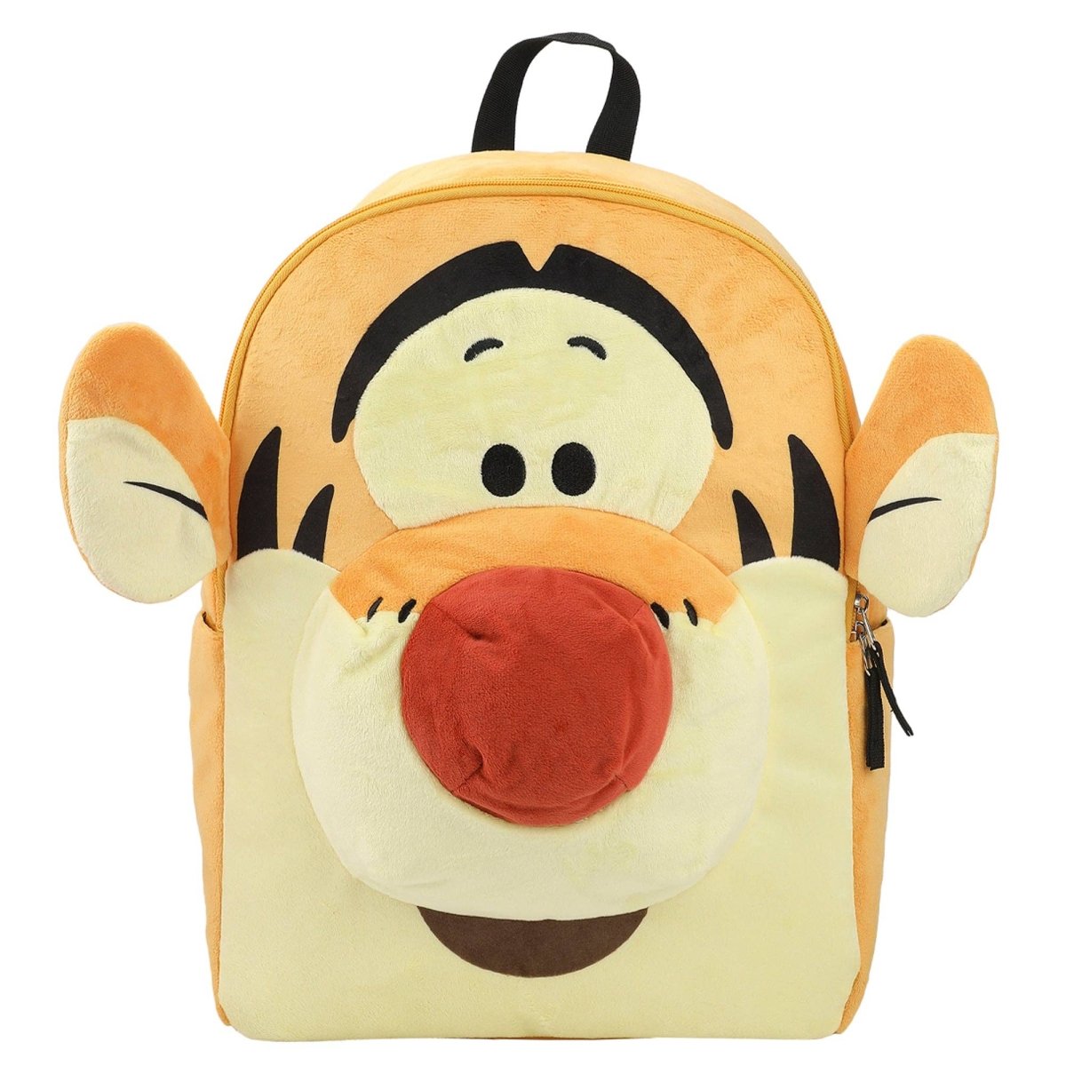 Plush backpack with Tigger face design on a white background