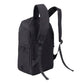 Black backpack on a white background