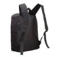 Black backpack on a white background