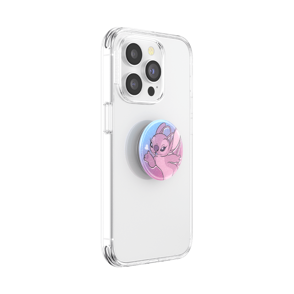 PopSockets Phone Grip - Glitter Angel Kisses - Leo's Treasure Box