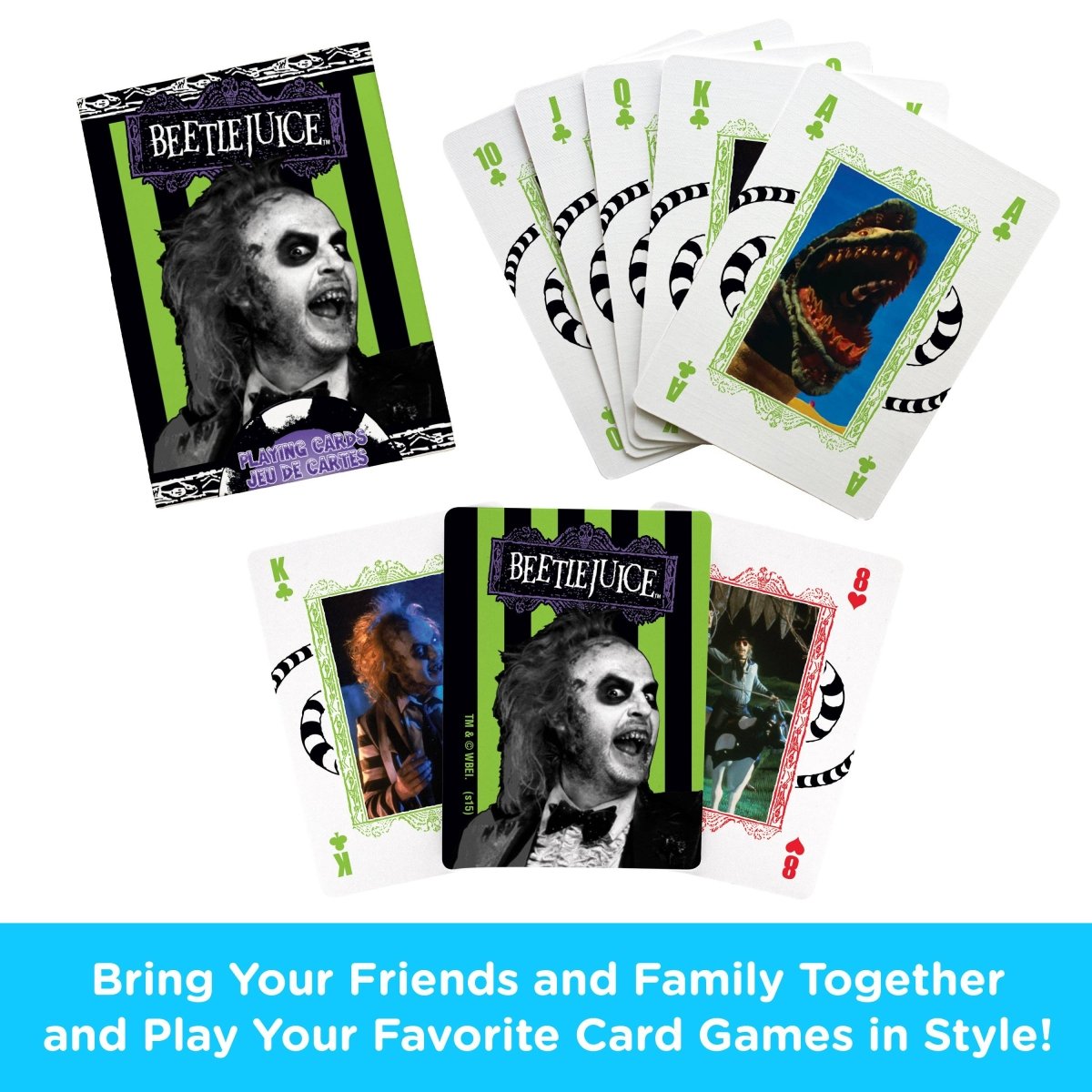 Official Beetlejuice deck of cards – horror-themed game night essential