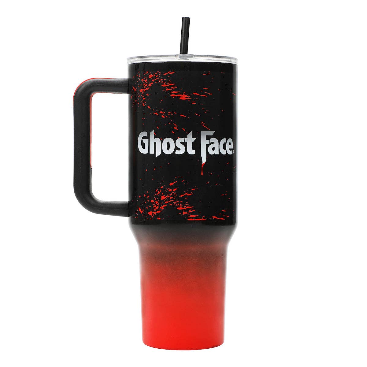40 oz Ghost Face horror tumbler – iconic slasher film collectible
