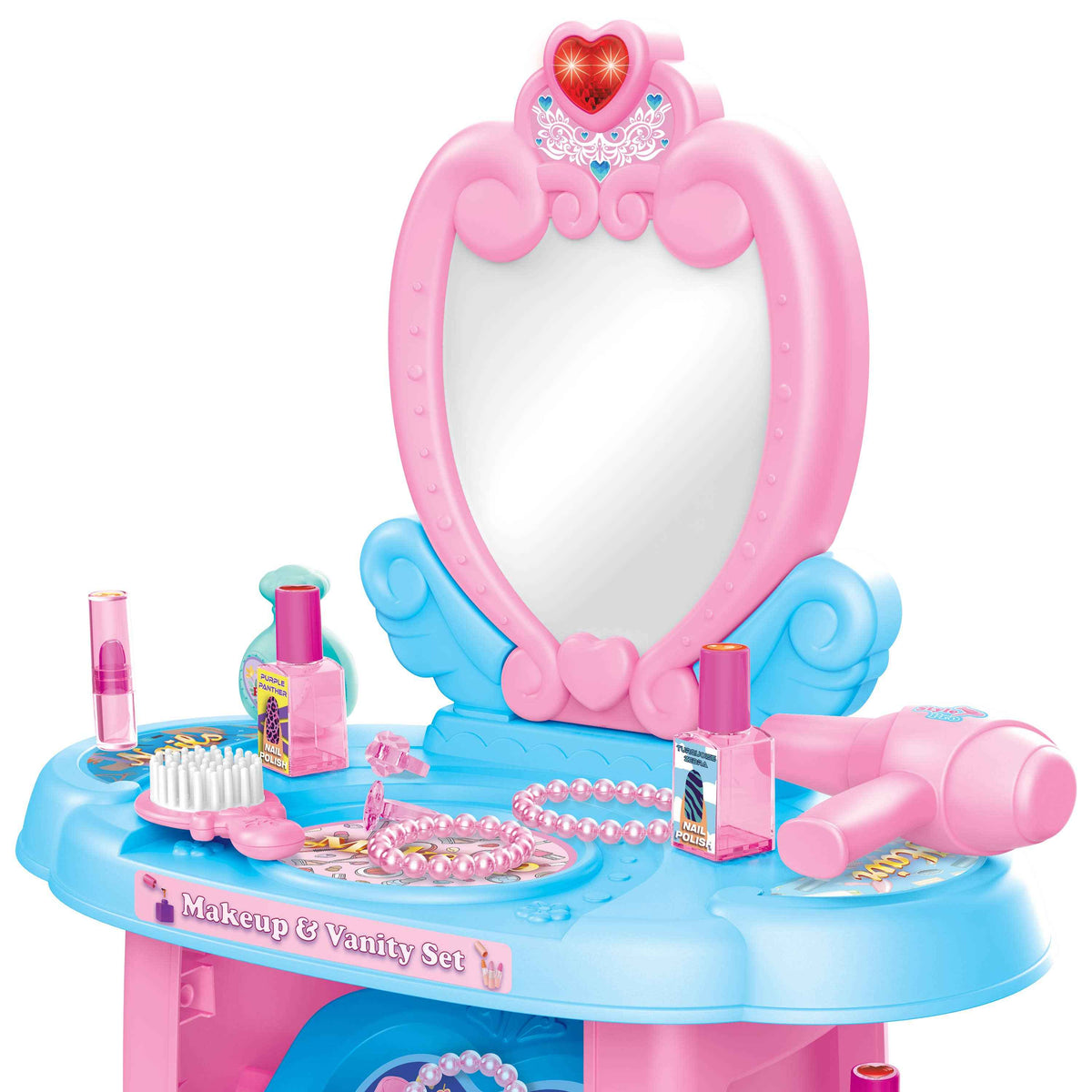 22 Piece Glamor Queen Kid’s Vanity Playset