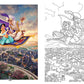 Disney Dreams Collection Thomas Kinkade Studios Disney Princess Coloring Book by Thomas Kinkade - Leo's Treasure Box