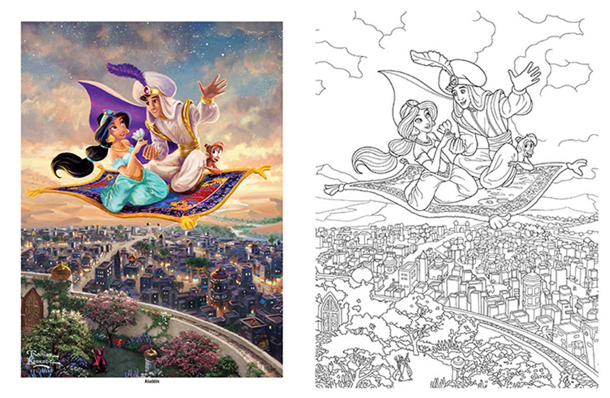 Disney Dreams Collection Thomas Kinkade Studios Disney Princess Coloring Book by Thomas Kinkade - Leo's Treasure Box