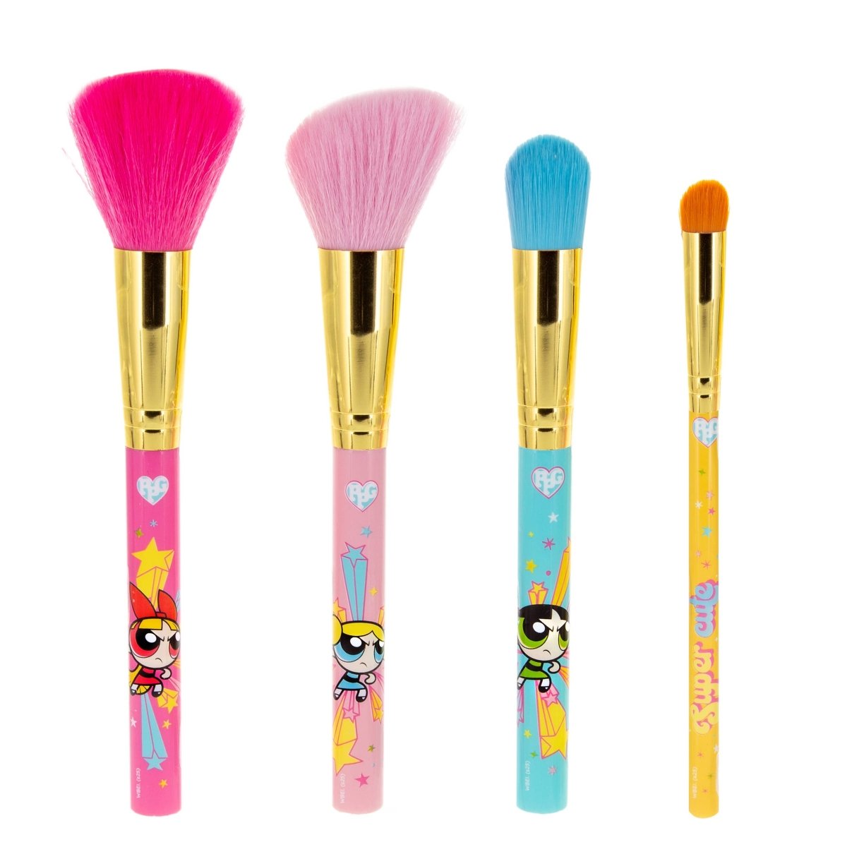 Powerpuff Girls Cartoon Cute Cosmetic Brush Set | Mad Beauty - Leo's Treasure Box