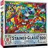 Stained Glass - Steamboat Willie 500 Piece Jigsaw Puzzle - Leo&