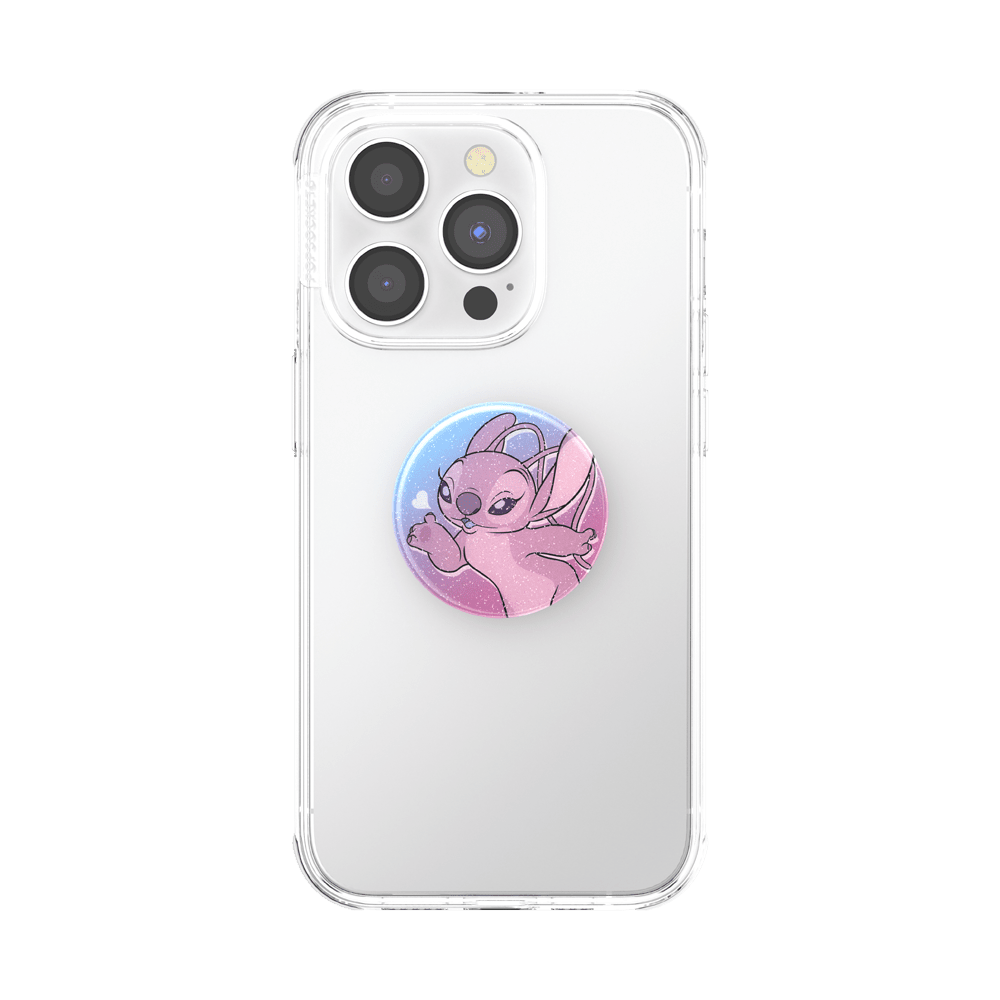 PopSockets Phone Grip - Glitter Angel Kisses - Leo's Treasure Box