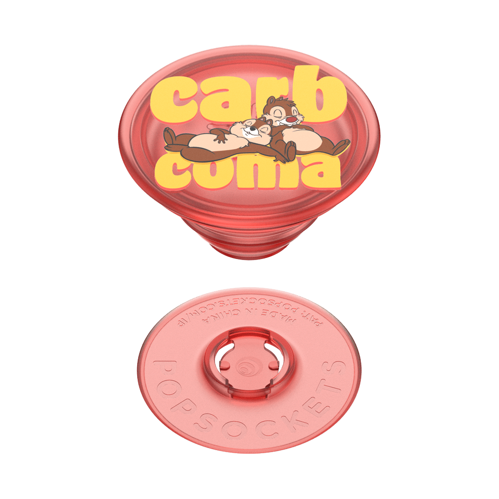 Chip n' Dale eating carbs design PopSocket – secure phone grip with personality