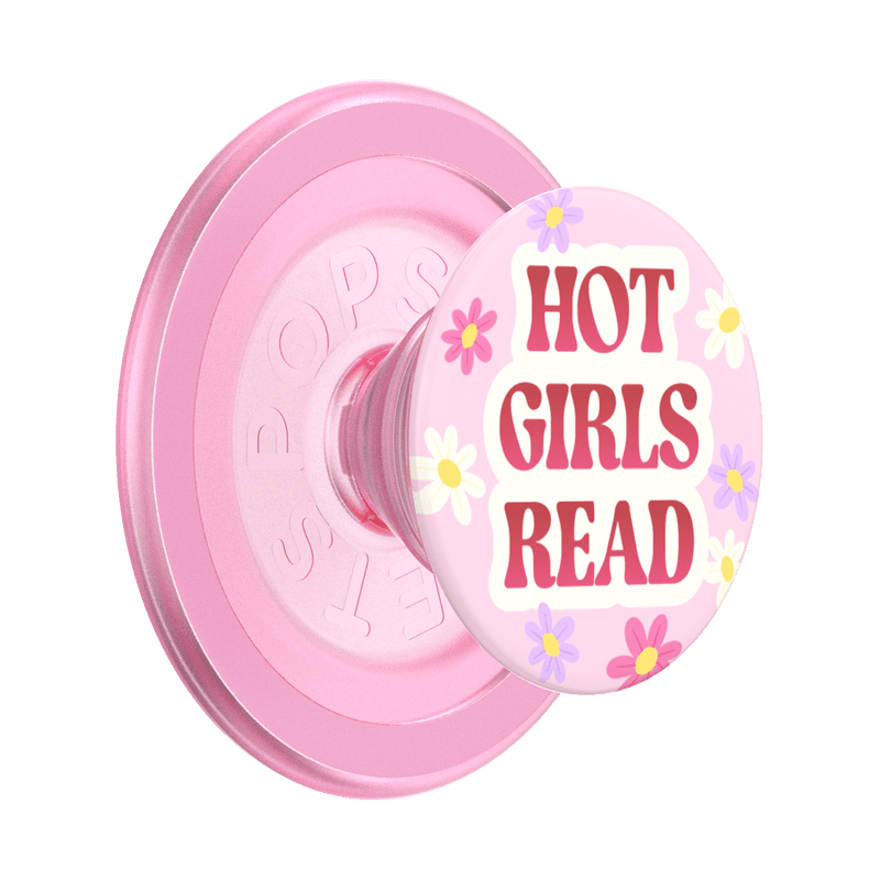 PopSockets MagSafe Phone Grip - Hot Girls Read Pink - Leo's Treasure Box