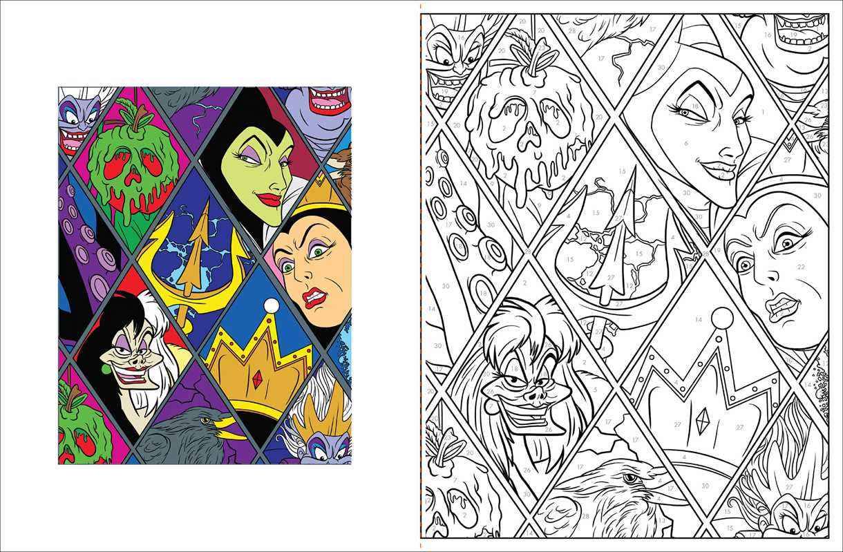 Disney Villains Color-by-Number by Editors of Thunder Bay Press Simon & Schuster