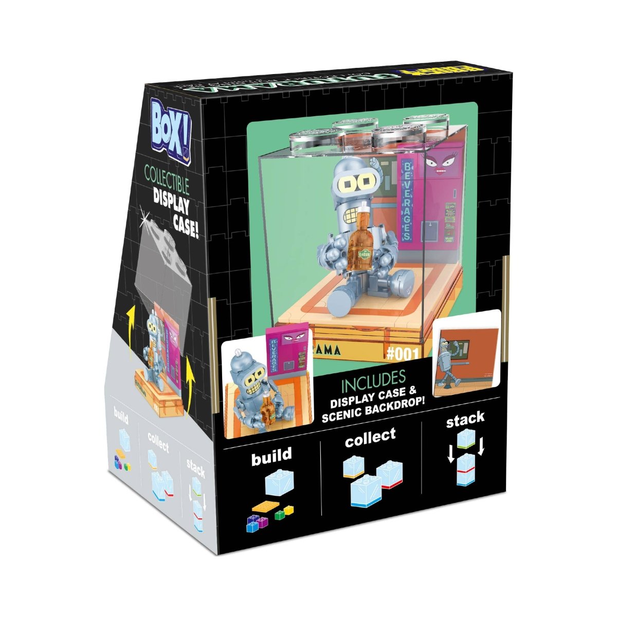 Futurama Baby Bender Box! Collectible Display Cube By Brickcraft