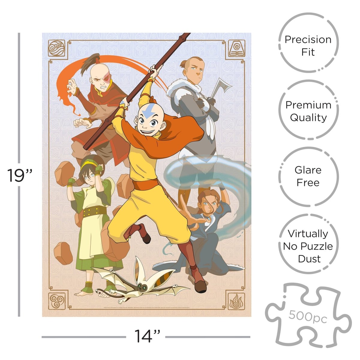 Avatar The Last Airbender Cast 500 Piece Jigsaw Puzzle - Leo's Treasure Box