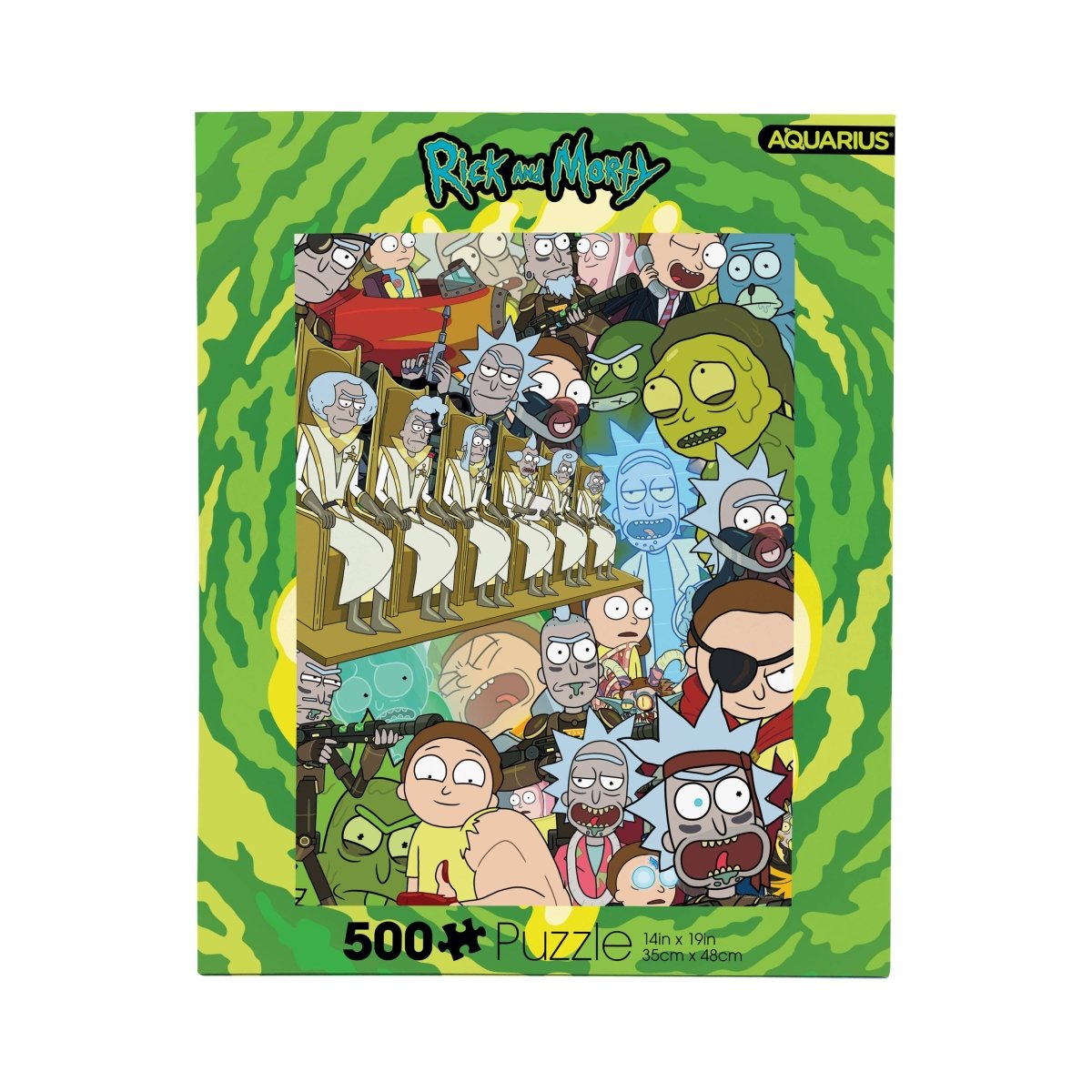 Ricks & Morty 500 Piece Jigsaw Puzzle - Leo's Treasure Box