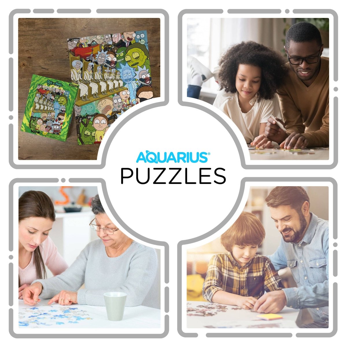 Ricks & Morty 500 Piece Jigsaw Puzzle - Leo's Treasure Box