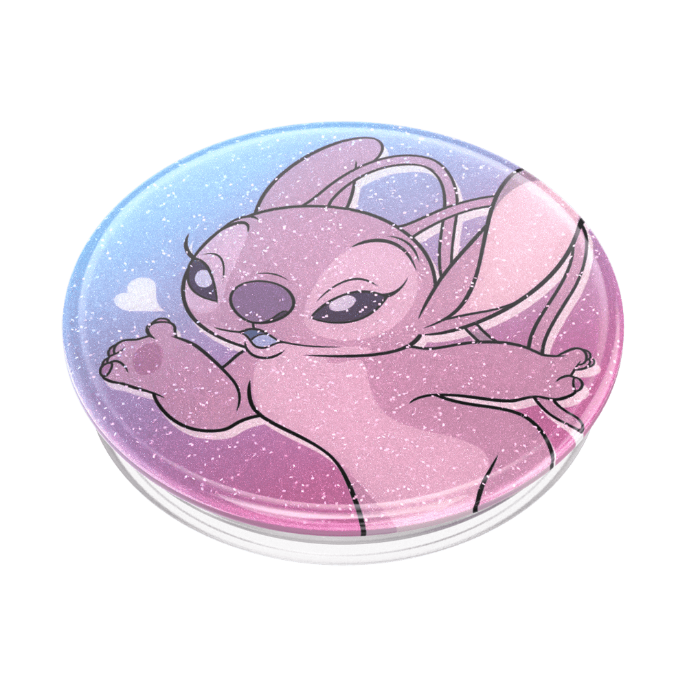 PopSockets Phone Grip - Glitter Angel Kisses - Leo's Treasure Box