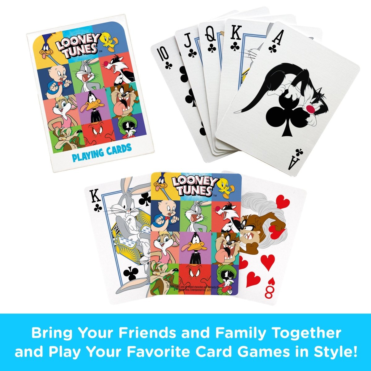 Colorful Looney Tunes deck of cards – featuring classic cartoon characters