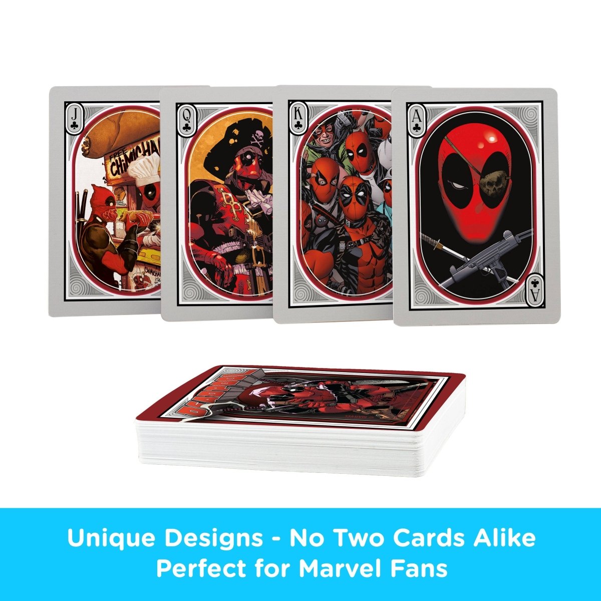 Deadpool themed deck of cards – perfect for Marvel fans and collectors