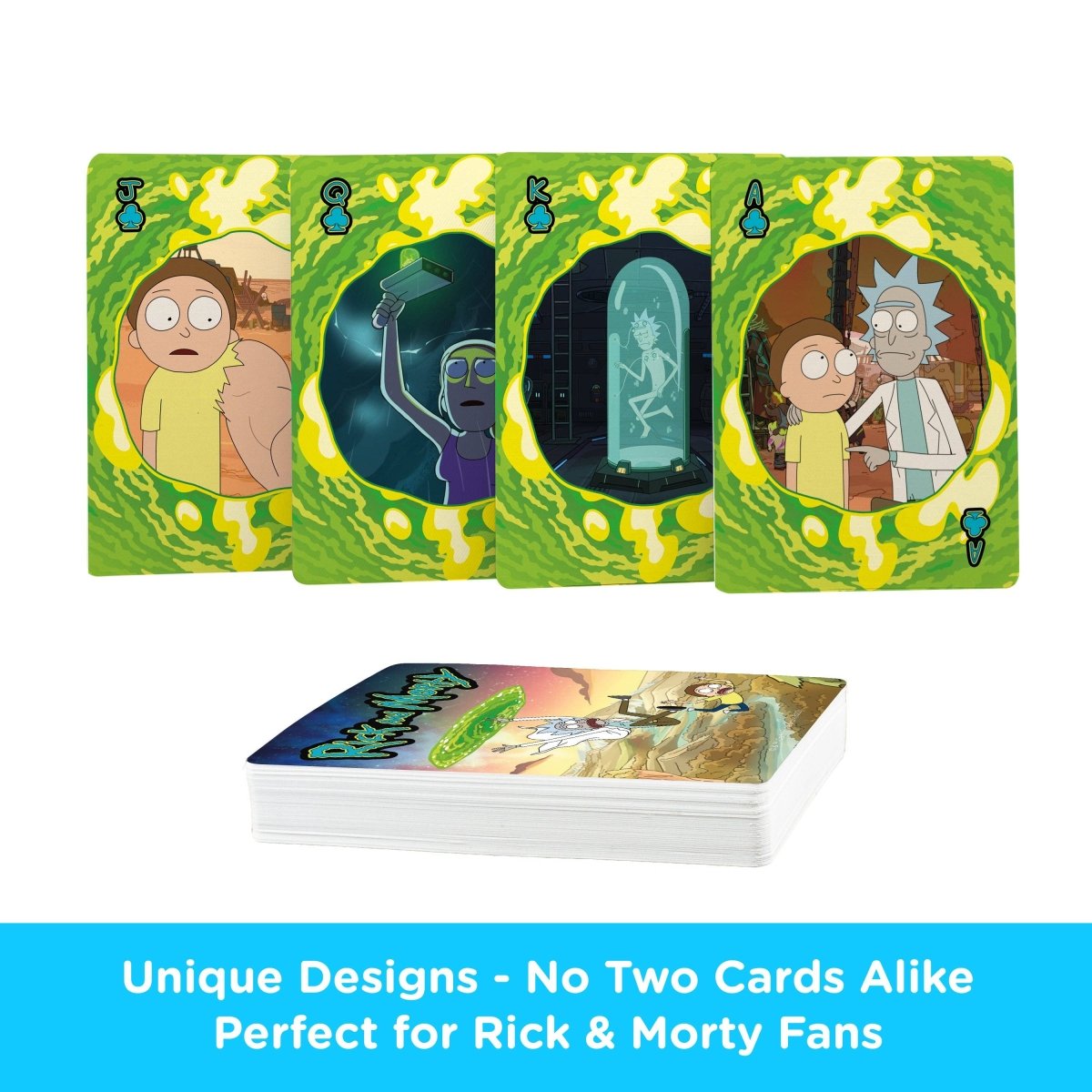Rick & Morty themed poker cards – fun for game nights and collectors