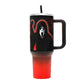 Scream Ghost Face insulated tumbler – spooky 40 oz travel cup