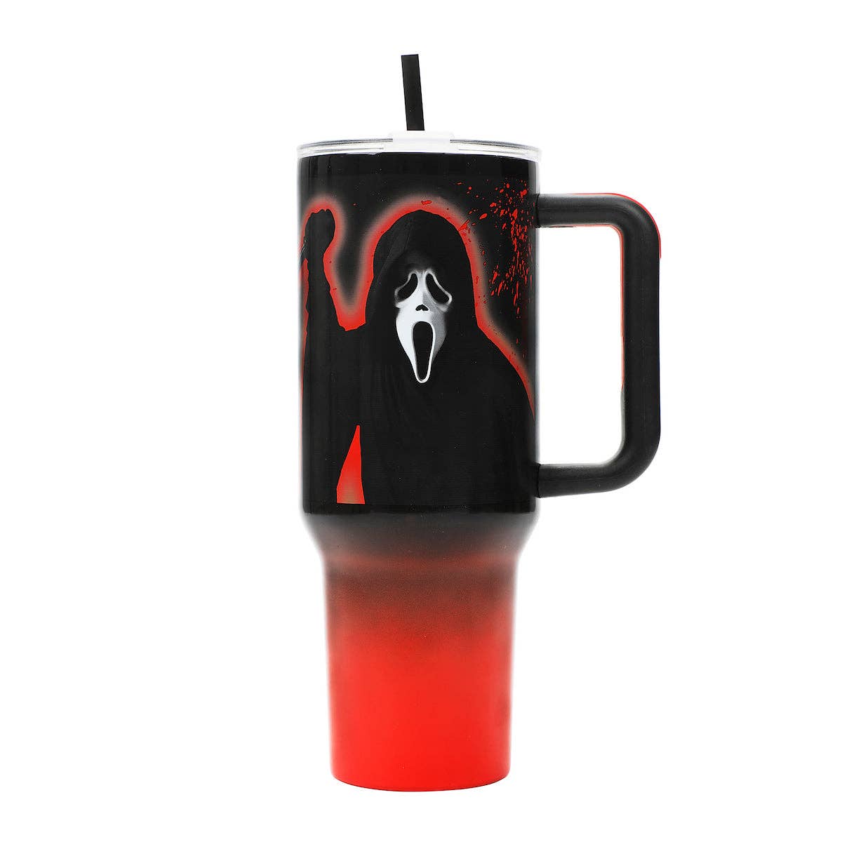 Scream Ghost Face insulated tumbler – spooky 40 oz travel cup