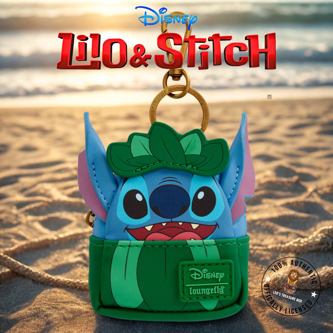 Loungefly Disney Hulu Stitch Mini Backpack Charm Keychain - Leo's Treasure Box