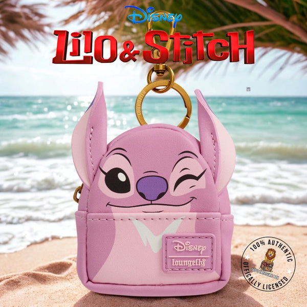 Angel Keychain Mini Backpack Charm - Leo's Treasure Box