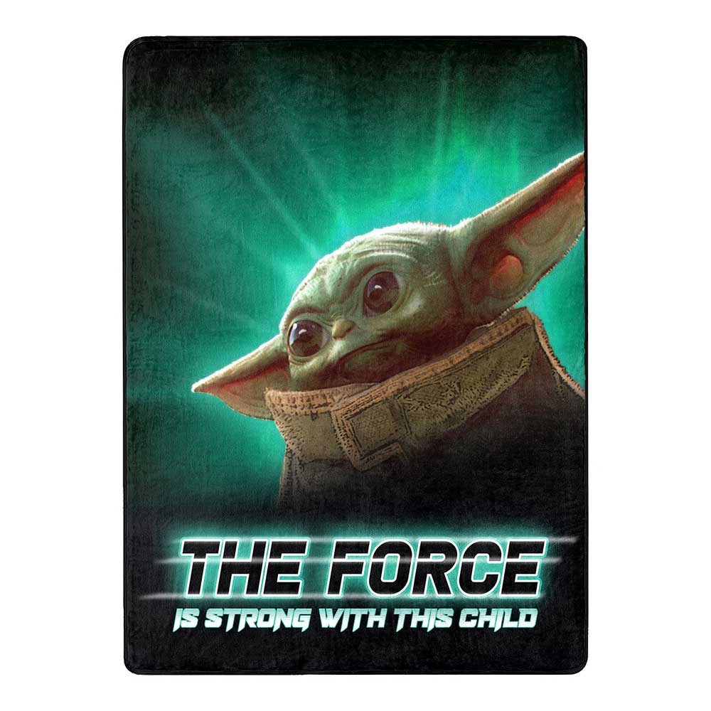 Star Wars Mandalorian Strong Force Silk Touch Throw 46x60 - Leo's Treasure Box