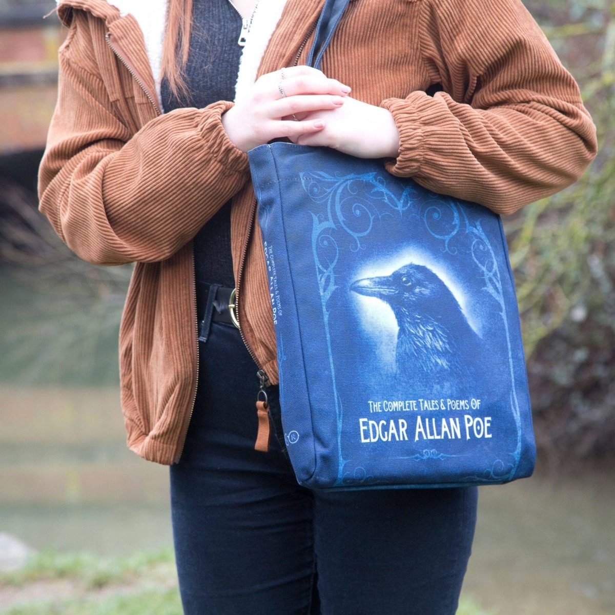 Edgar Allan Poe Book Tote Bag - Leo's Treasure Box