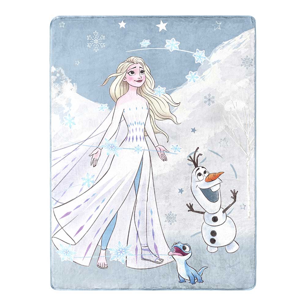 Disney's Frozen 2 Snow Play Silk Touch Throw 46x60 - Leo's Treasure Box