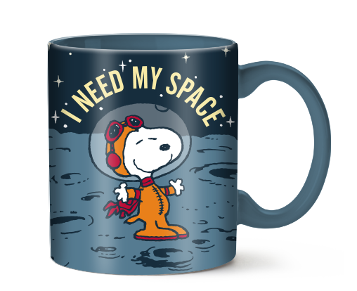 Peanuts Need my Space 14oz Ceramic Mug