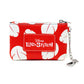 Disney Lilo and Stitch Lilo Hula Pose and Dress Print Red Vegan Leather Bag and Coin Purse Combo