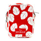 Disney Lilo and Stitch Lilo Hula Pose and Dress Print Red Vegan Leather Bag and Coin Purse Combo