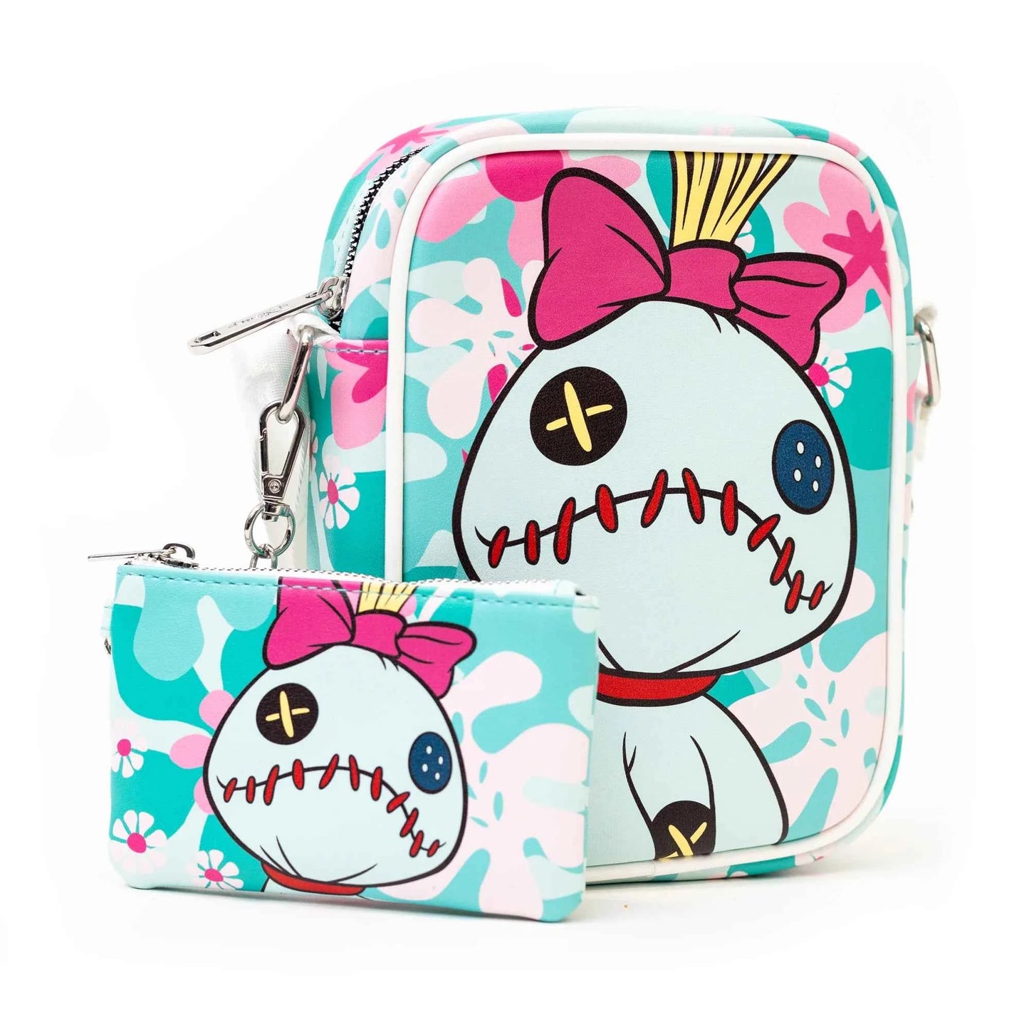 Disney Lilo and Stitch Scrump Greens Vegan Leather Bag and Coin Pouch Combo