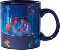 Disney Princess Ariel "Kiss the Girl" Heat Reveal 20oz Mug – hot liquid changes scene to vibrant boat moment from The Little Mermaid