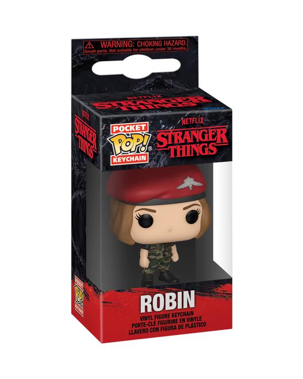 Funko Pop! Keychain: Stranger Things Season 4 - Robin in Hunter Outfit - Leo's Treasure Box