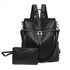 Liza Vegan Leather Backpack Bag 2pc Set