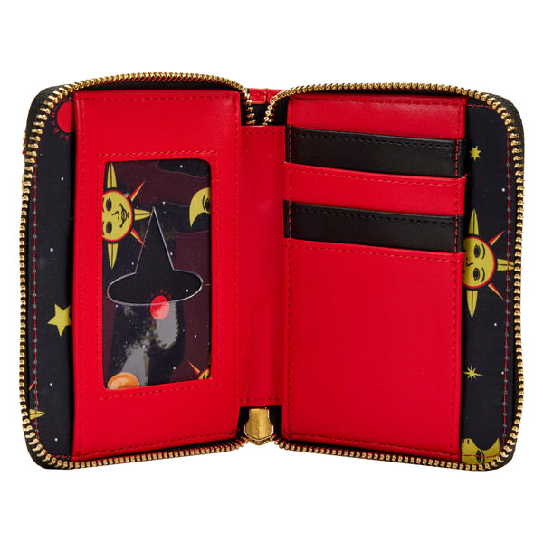 Loungefly Disney Hocus Pocus Dani Binx Zip Around Wallet - Leo's Treasure Box