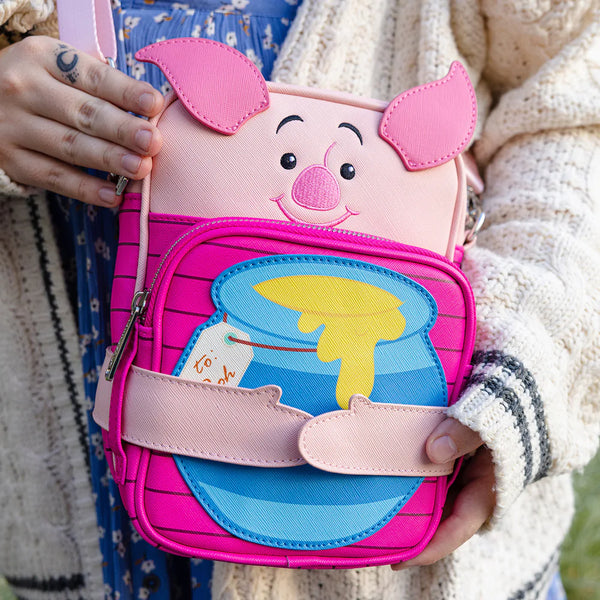 Loungefly Disney Winnie the Pooh - Piglet Cupcake Crossbuddy Bag - Leo's Treasure Box