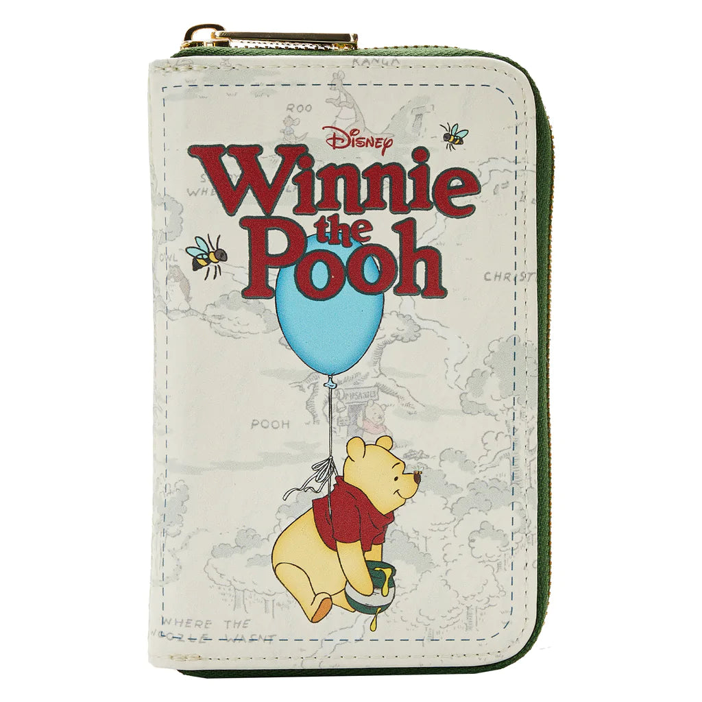 Loungefly Disney Winnie the Pooh Classic Book Cover Zip Around Wallet
