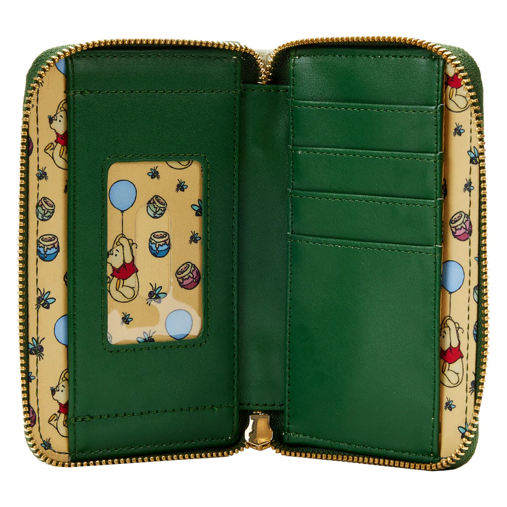 Loungefly Disney Winnie the Pooh Classic Book Cover Zip Around Wallet