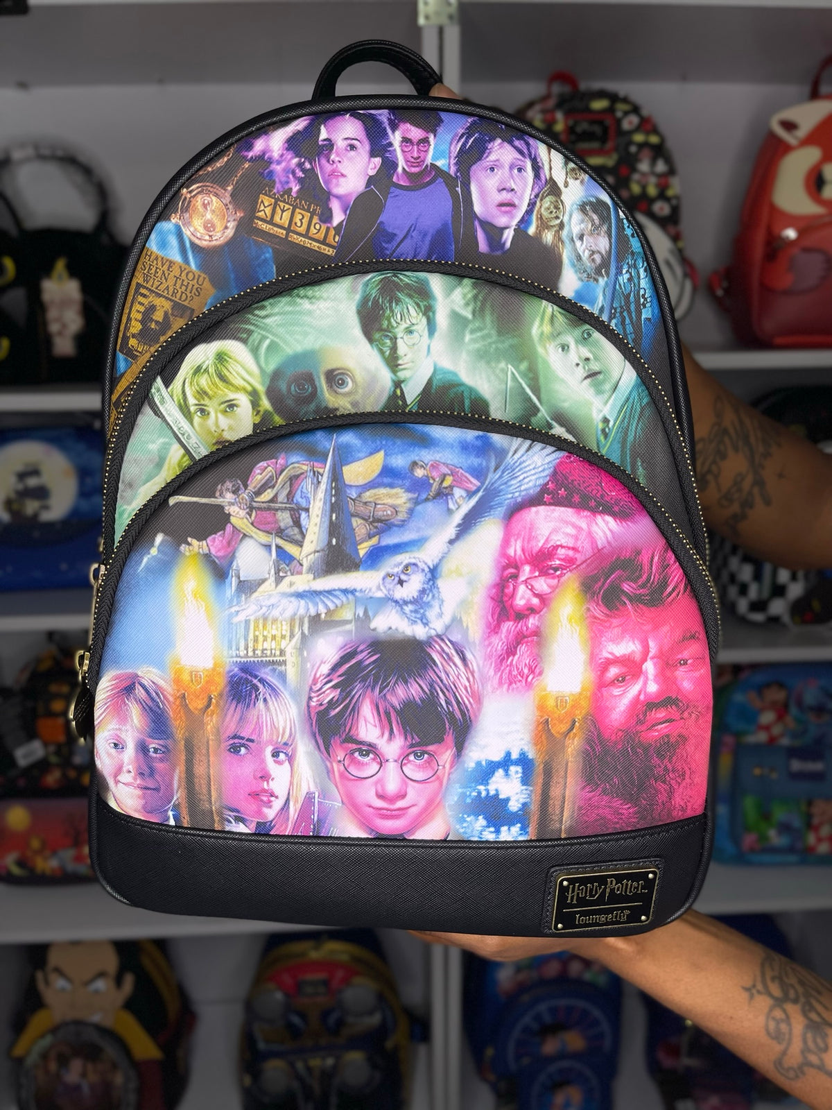 Buy Disney Villains Color Block Triple Pocket Mini Backpack at