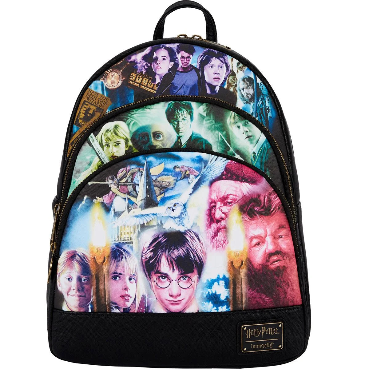 Loungefly Harry Potter Trilogy Triple Pocket Mini-Backpack