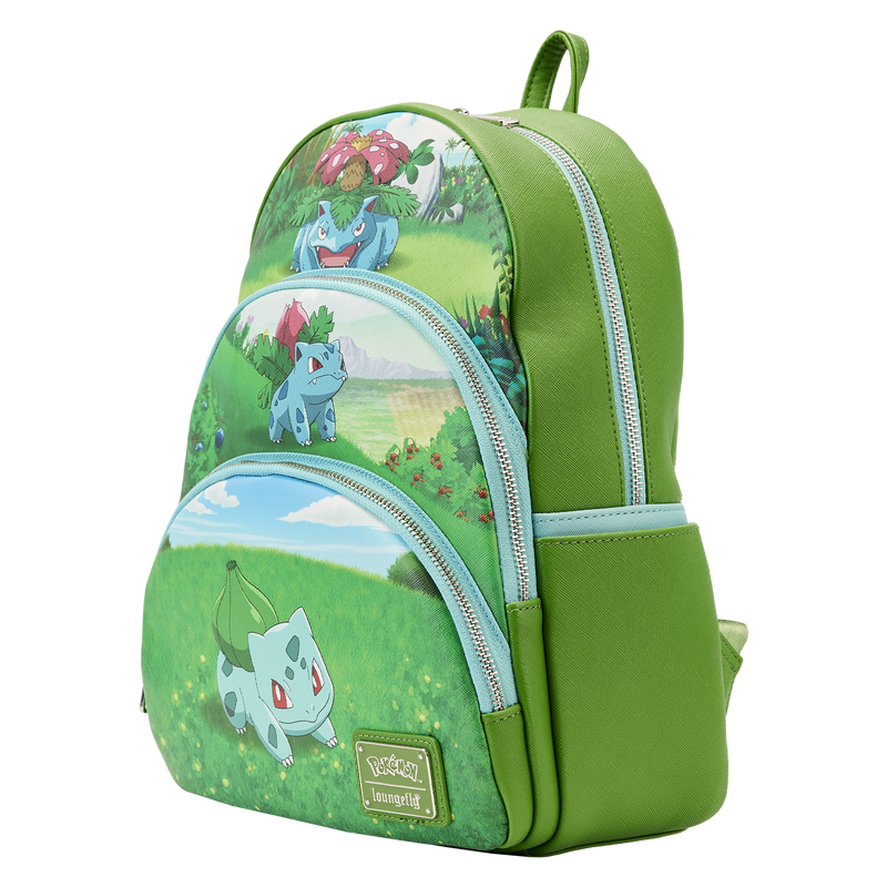 Loungefly Pokémon Bulbasaur Evolutions Triple Pocket Backpack