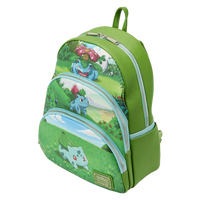 LOUNGEFLY Pokemon Bulbasaur cosplay faux leather mini backpack -new with  tag