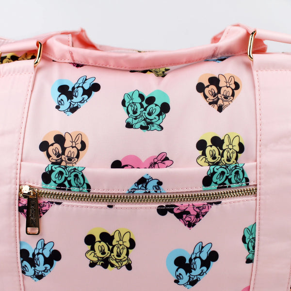 Mickey and Minnie Heart Travel Duffle